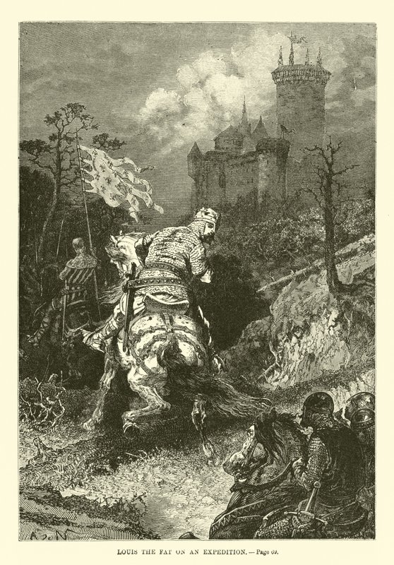 Ludwig der Dicke auf einem Feldzug von French School