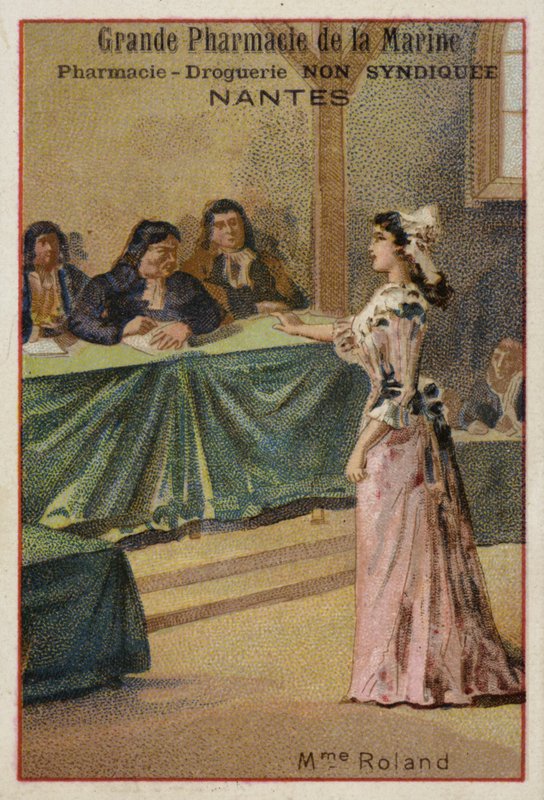 Madame Roland, französische Revolutionärin von French School