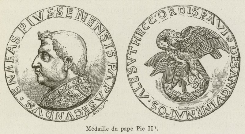 Medaille von Papst Pius II. von French School