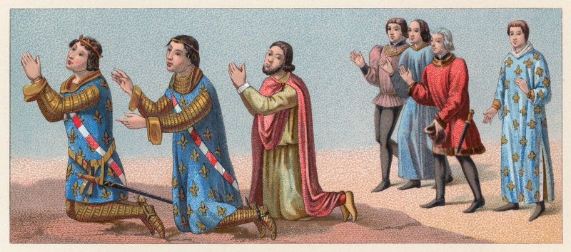 Kostüme des Mittelalters von French School