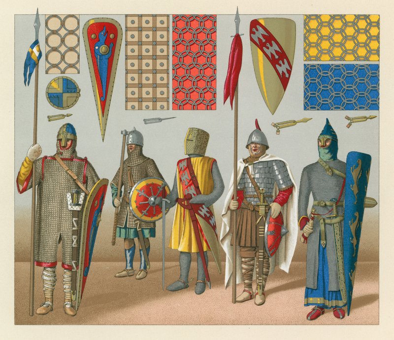 Mittelalterliche Tracht von French School