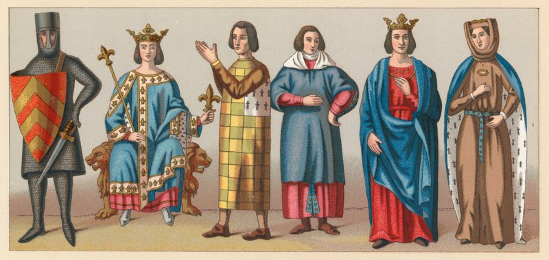 Kostüme des Mittelalters von French School