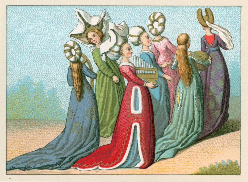 Kostüm des Mittelalters von French School