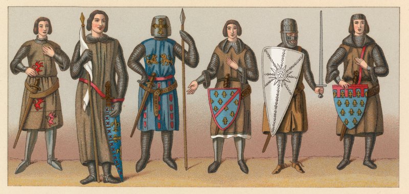Kostüm des Mittelalters von French School