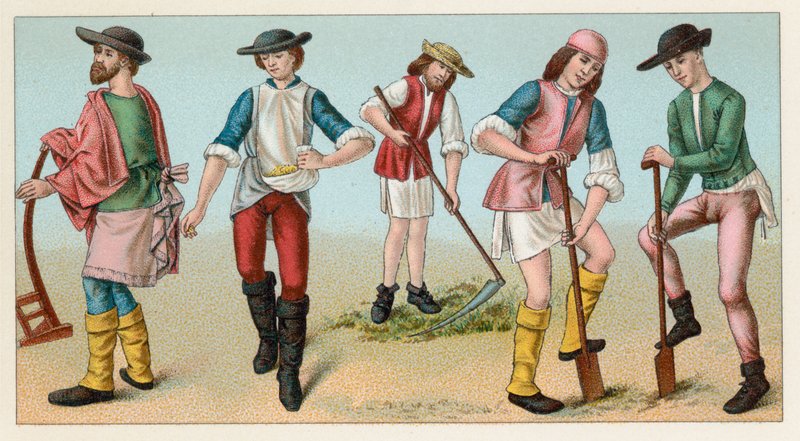 Kostüm des Mittelalters von French School