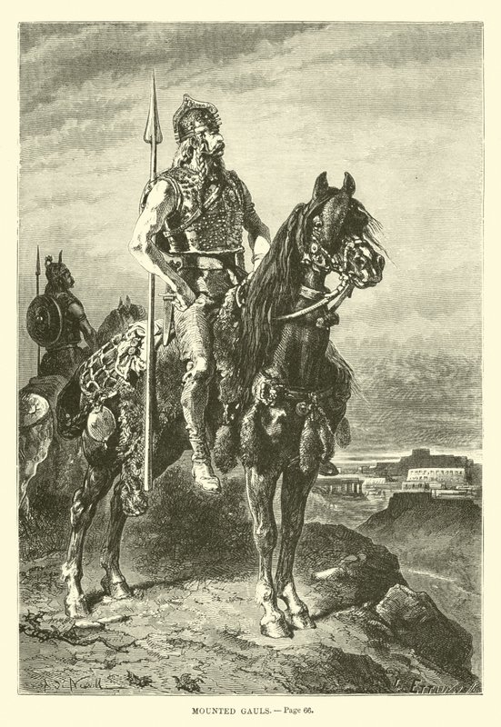 Berittene Gallier von French School