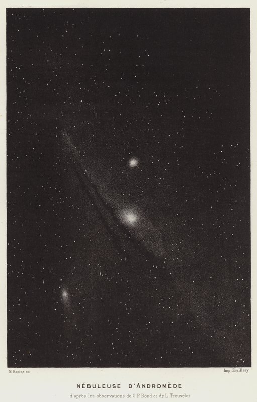 Andromedanebel (Lithografie) von French School