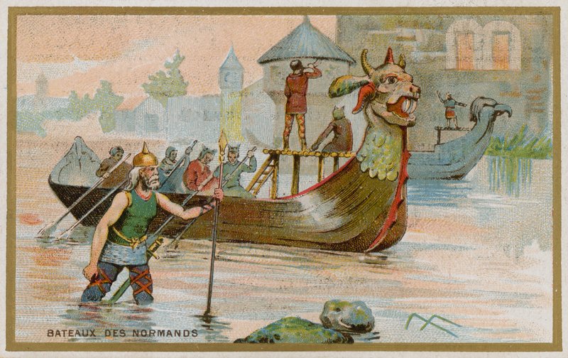 Normannische Boote von French School