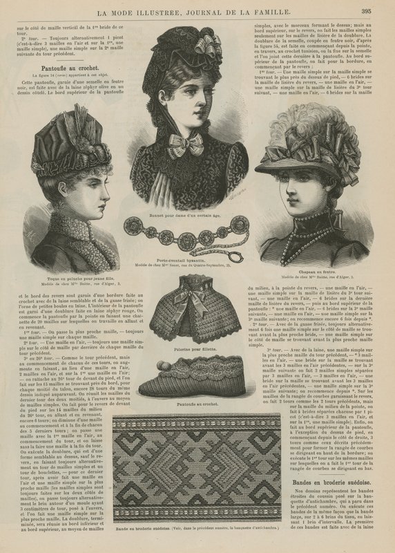 Seite aus La Mode Illustrée von French School