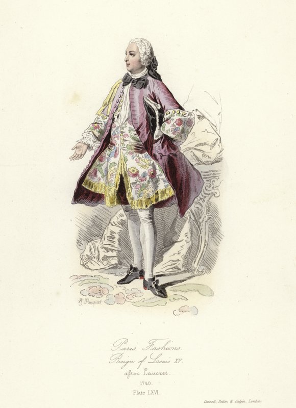 Pariser Mode, Regierungszeit von Ludwig XV. von French School