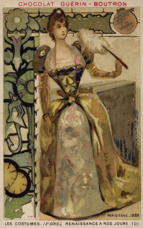 Pariser Mode, 1889 von French School