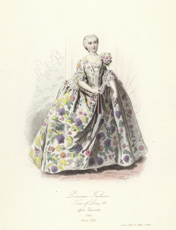 Pariser Mode, Zeit von Ludwig XV. von French School