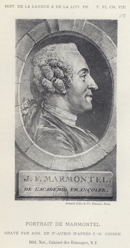 Portrait De Marmontel von French School