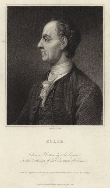 Porträt von Leonhard Euler von French School