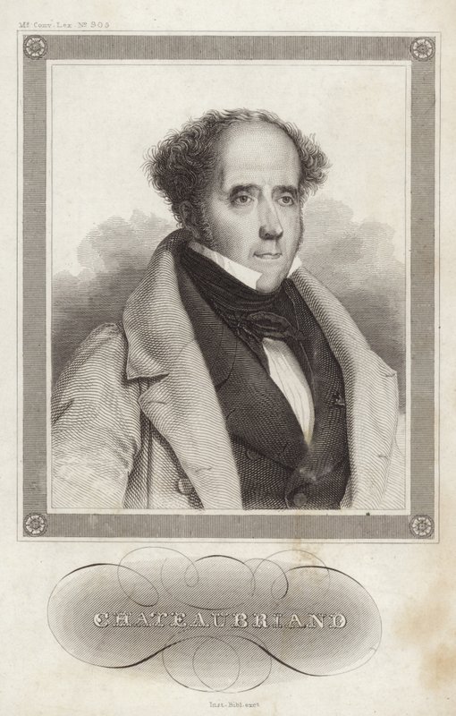 Porträt von Vicomte de Chateaubriand von French School
