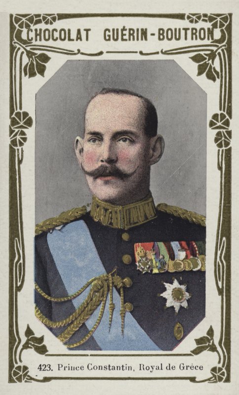 Prinz Konstantin, König von Griechenland von French School