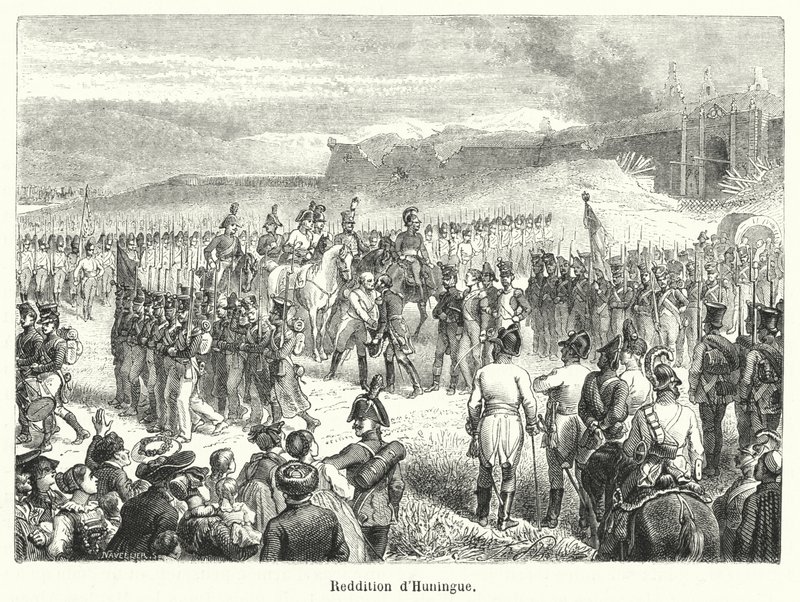 Kapitulation von Huningue von French School