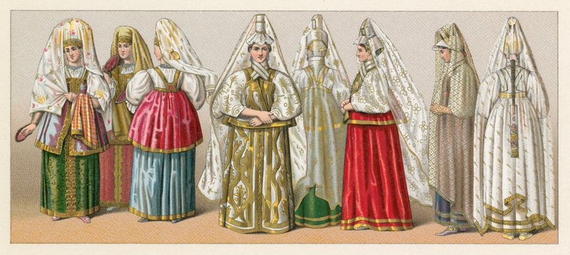 Russisches Kostüm von French School