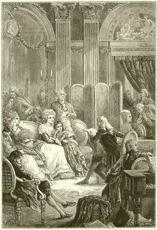 Salon von Madame Necker von French School