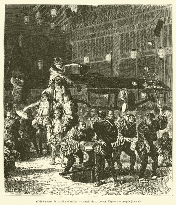 Gaukler der Asaksa-Messe von French School