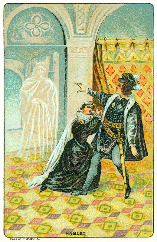 Szene aus Shakespeares Hamlet von French School