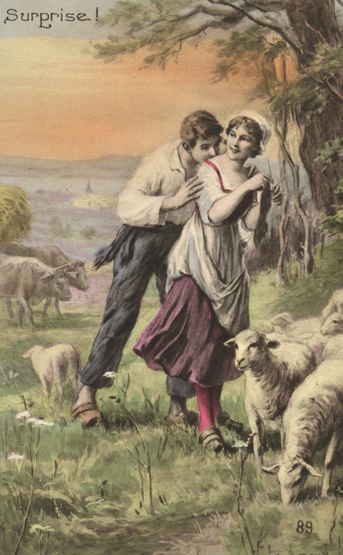 Hirte und Hirtin von French School