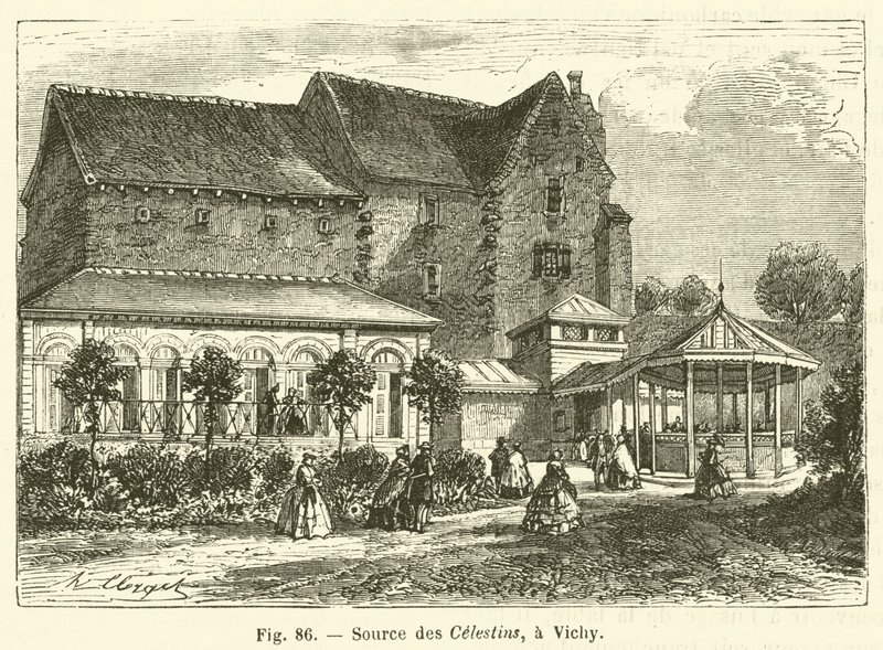 Quelle der Celestins in Vichy von French School