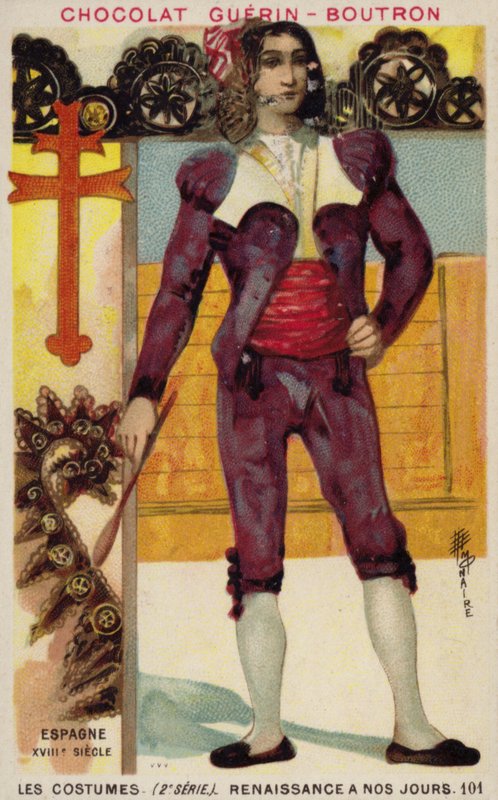 Spanisches Kostüm, 18. Jahrhundert von French School