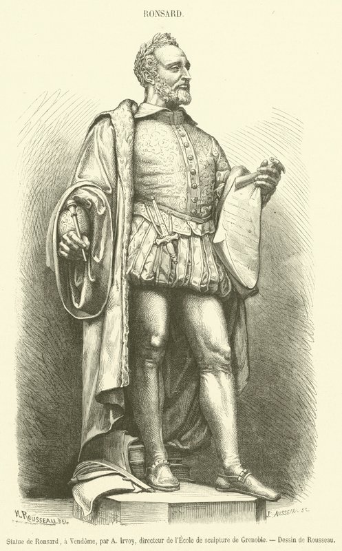 Statue von Ronsard, in Vendôme von French School