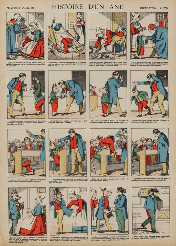 Geschichte eines Esels von French School
