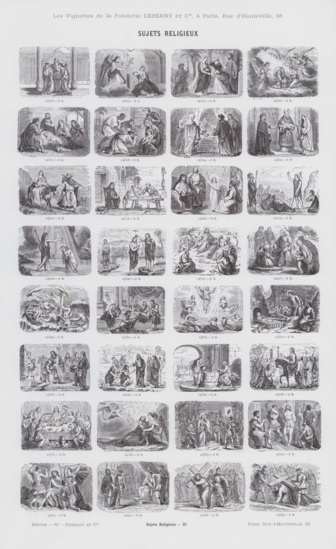 Religiöse Themen (Gravur) von French School