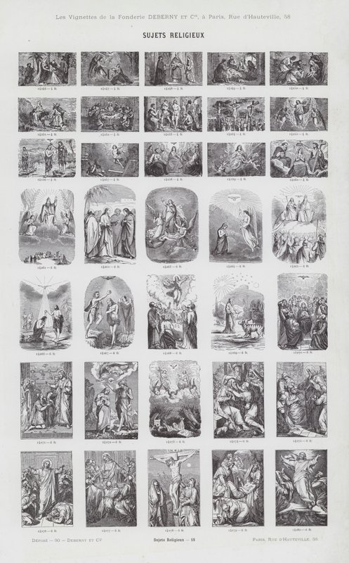 Religiöse Themen (Gravur) von French School