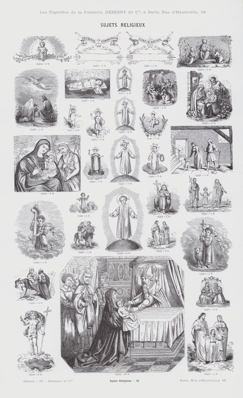 Religiöse Themen (Gravur) von French School