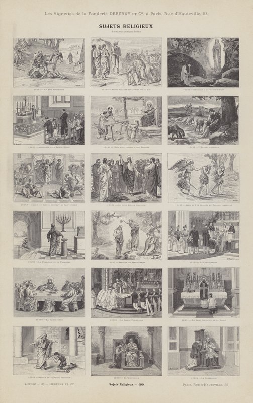 Religiöse Themen von French School