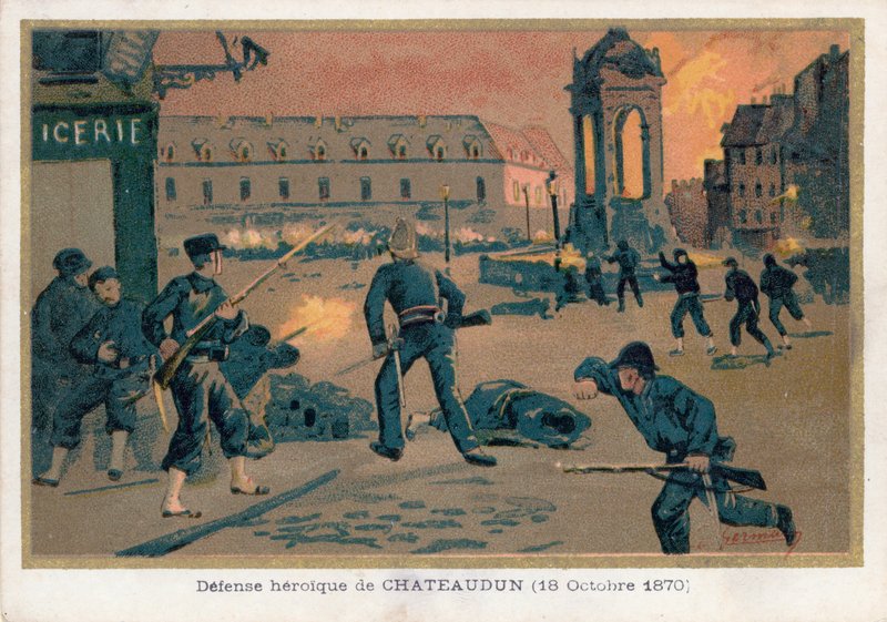Die Verteidigung von Châteaudun von French School