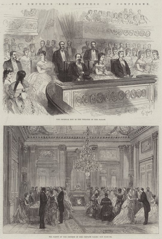 Der Kaiser und die Kaiserin in Compiegne von French School