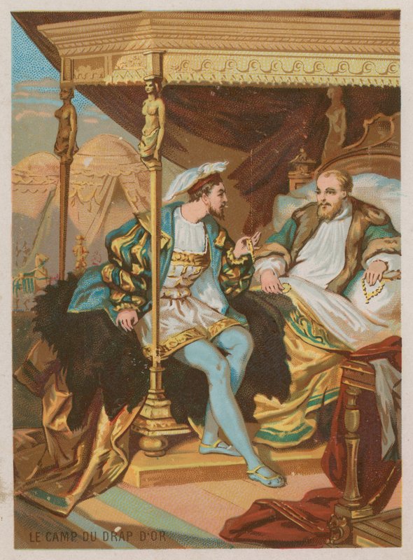 Das Feld des Goldenen Tuchs von French School