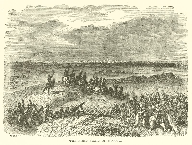 Der erste Blick auf Moskau (Gravur) von French School
