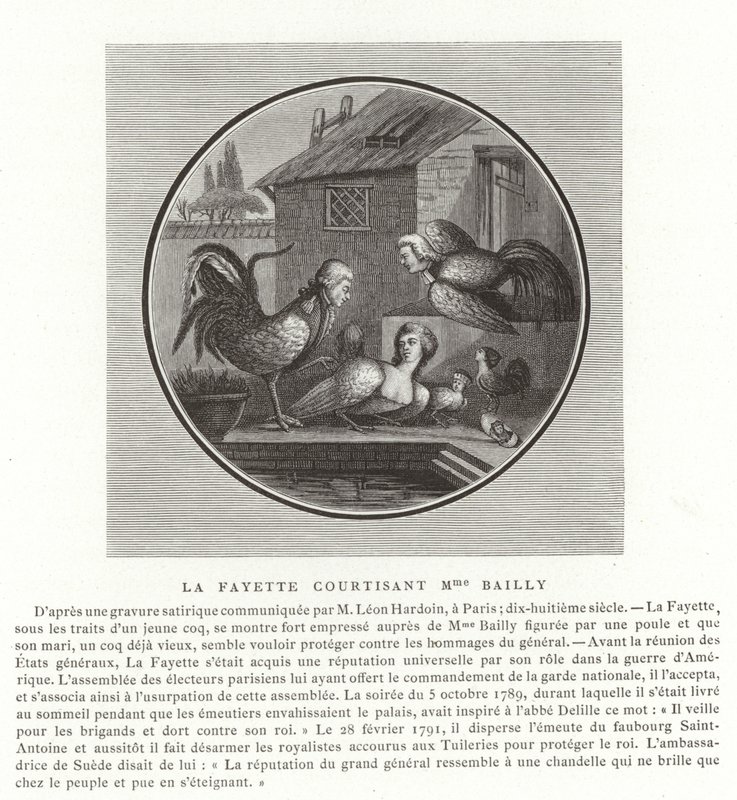 Der Marquis de Lafayette umwirbt Madame Bailly von French School