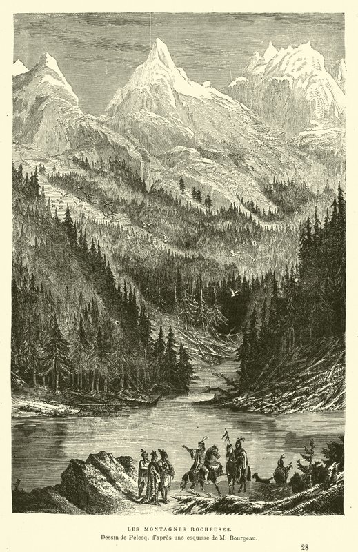 Die Rocky Mountains von French School