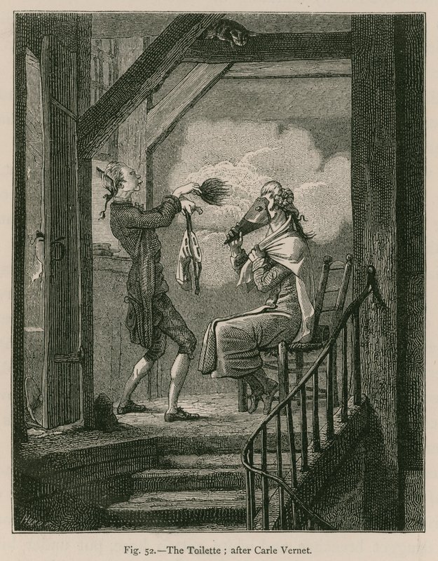 Die Toilette; nach Carle Vernet von French School