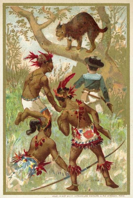 Der Luchs (Chromolithografie) von French School