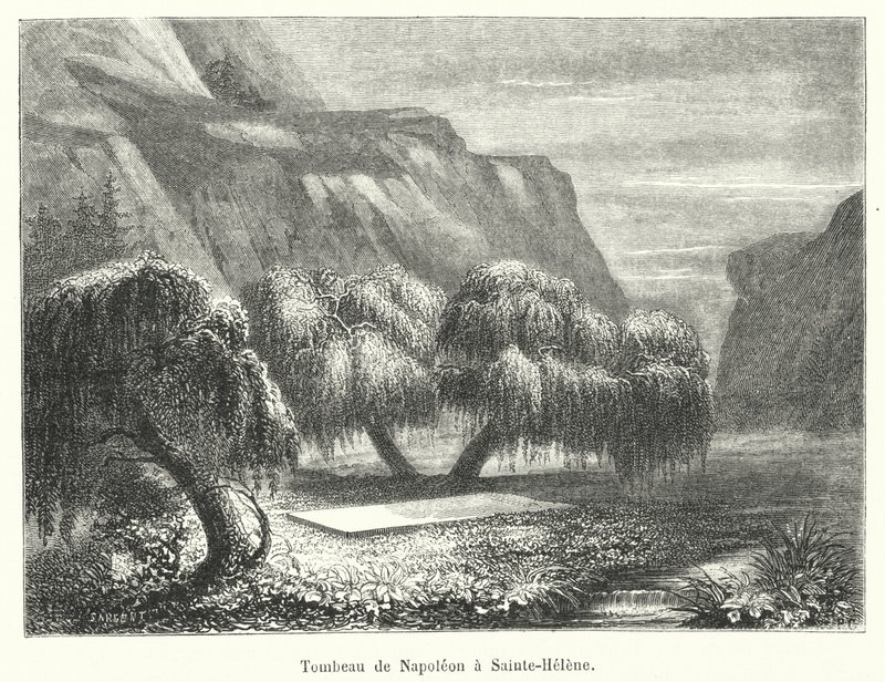 Grab von Napoleon auf St. Helena von French School