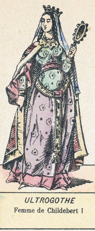 Ultrogothe, Frau von Childebert I. von French School