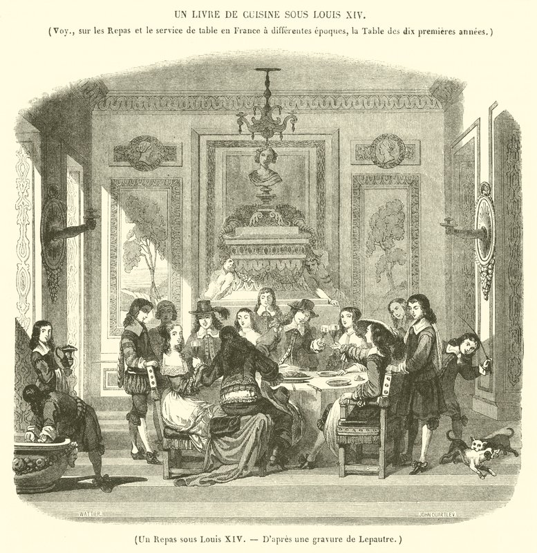 Ein Mahl unter Ludwig XIV. von French School