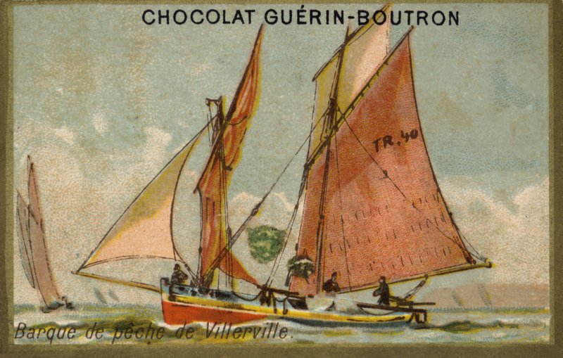 Fischerboot von Villerville von French School