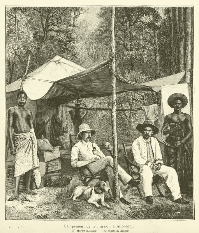 Reise ins Land von Kong (Gravur) von French School