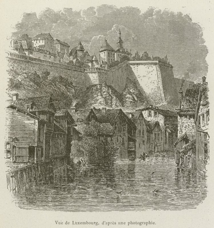 Ansicht von Luxemburg von French School