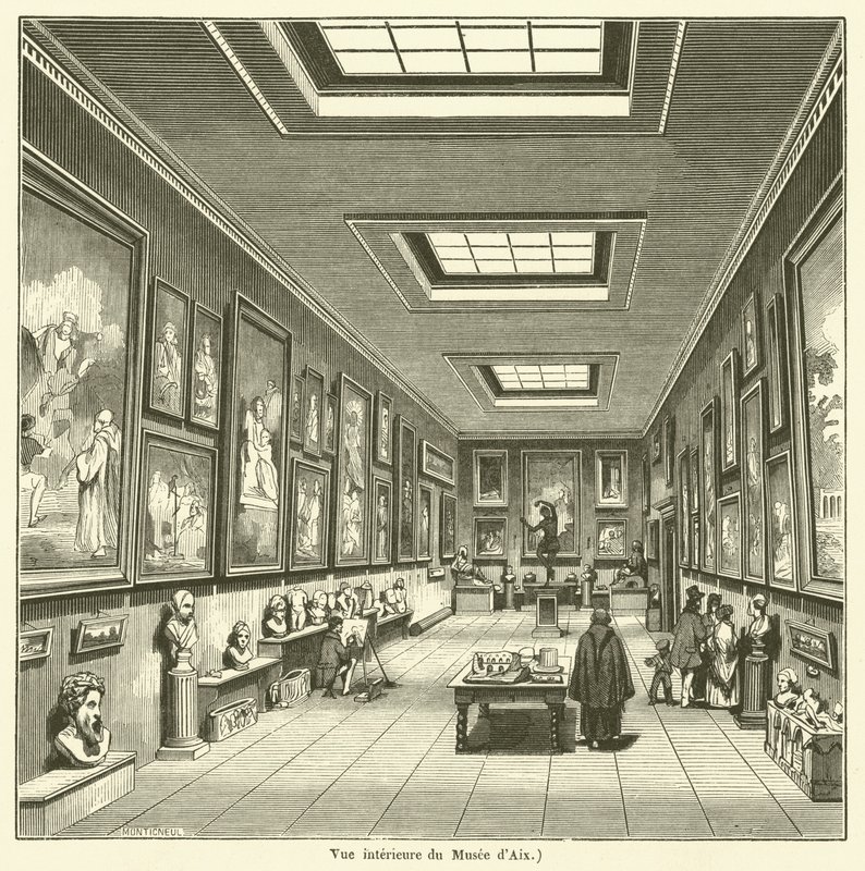 Innenansicht des Museums von Aix von French School