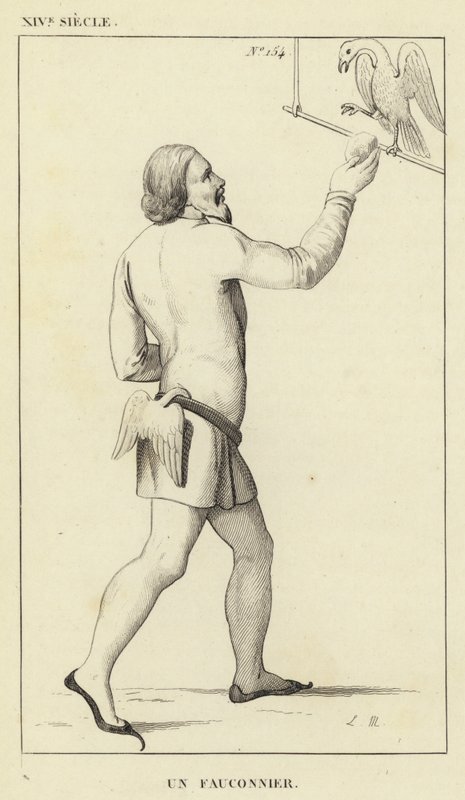XIV Jahrhundert, Ein Falkner von French School